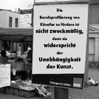 SPD: Die Berufsprofilierung von Künstlern zu fördern ist nicht zewckmäßig, denn sie wiederspricht der Unabhängigkeit der Kunst.